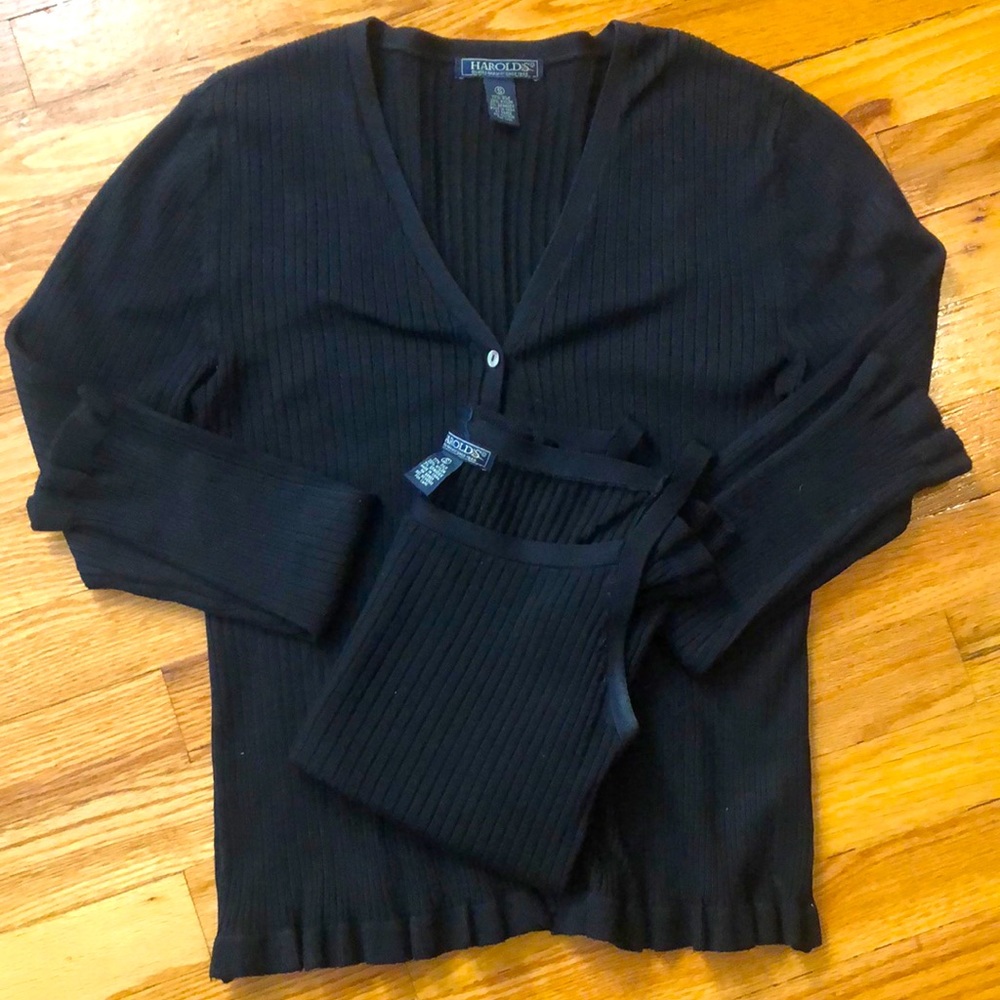 Harold’s cardigan set